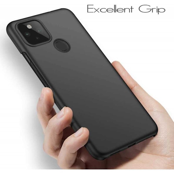 Google Pixel 4a 5G Ultraohut kumipäällysteinen mattamusta Cover Basic V2 Black