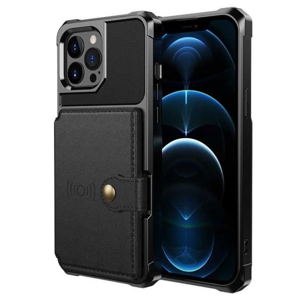 iPhone 15 Pro Stöttåligt Premium Skal 4-FACK Solid V3 Black