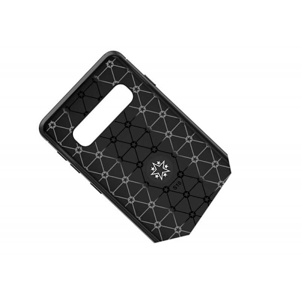 Samsung S10e praktisk stødsikker etui med ringholder V3 (SM-G970F) Svart