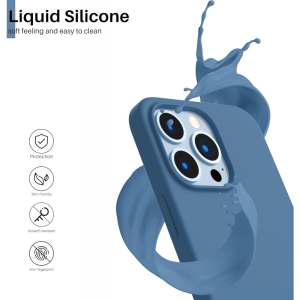 Gummibelagt støtsikkert deksel iPhone 13 Pro Max - Blå