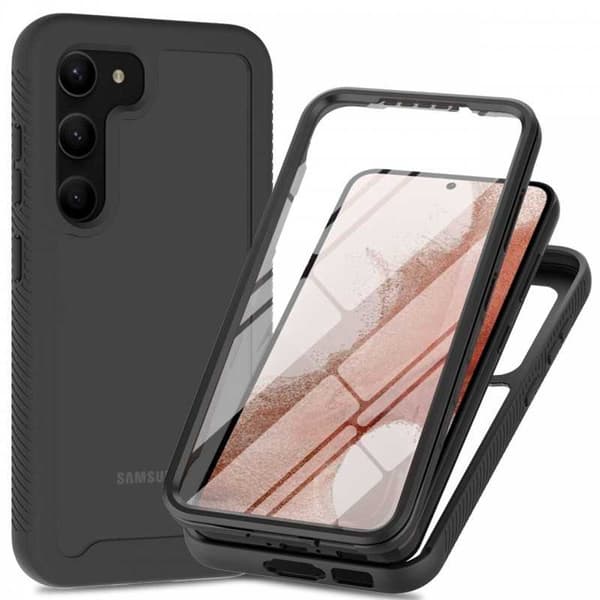 Samsung S23 Plus Heltäckande Premium 3D Skal ThreeSixty Transparent