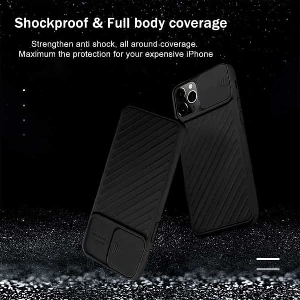 iPhone 13 Pro Max Iskunkestävä kotelo Sisäänrakennettu CamShield Svart