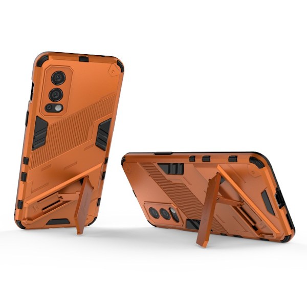 OnePlus Nord 2 5G stødsikker etui med Kickstand ThinArmor V2 Orange