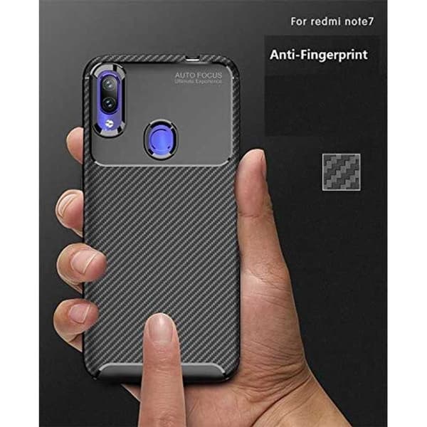 Xiaomi Redmi Note 7 Iskunkestävä FullCarbon V4 Black
