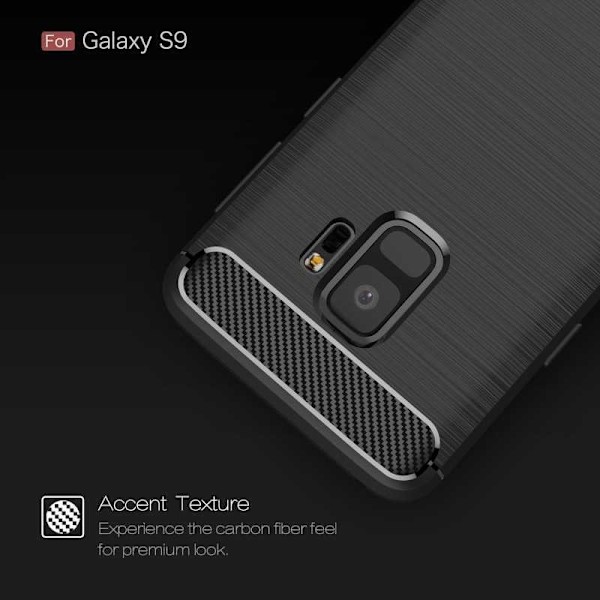 Samsung S9 stødsikker stødabsorberende skal SlimCarbon Svart