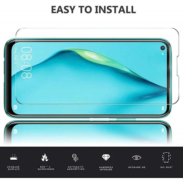 2-PACK Huawei P40 Lite Hærdet glas 0,26 mm 2,5D 9H Transparent