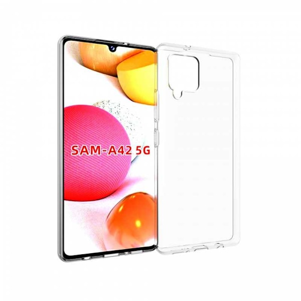 Samsung A42 5G Stötdämpande Mjukt Skal Simple Transparent