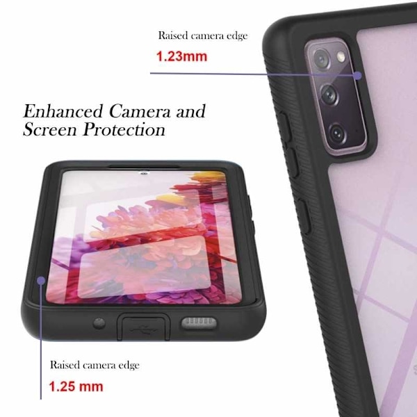 Samsung S20 FE Full Coverage Premium 3D Case ThreeSixty Black