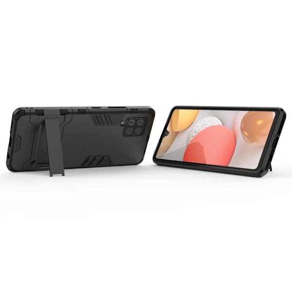 Samsung A42 5G Stöttåligt Skal med Kickstand ThinArmor Svart