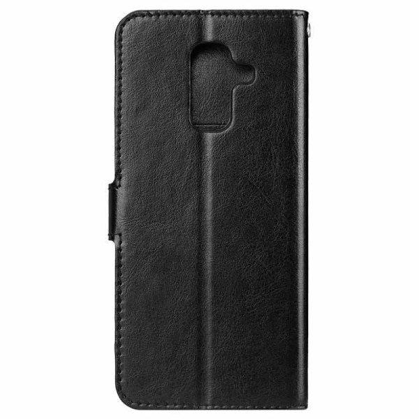 Samsung A8 2018 Plånboksfodral PU-Läder 4-FACK (SM-A530F) Svart
