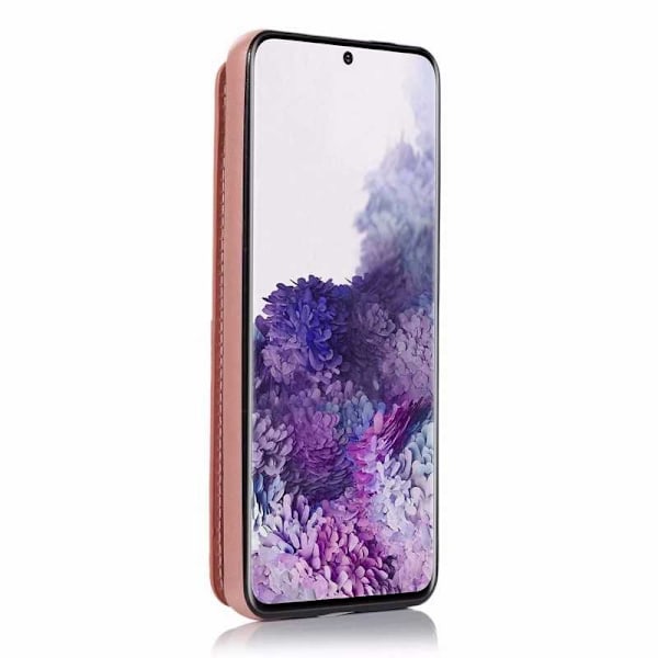 Samsung S20 Stöttåligt Skal Korthållare 3-FACK Flippr V2 Rosa guld