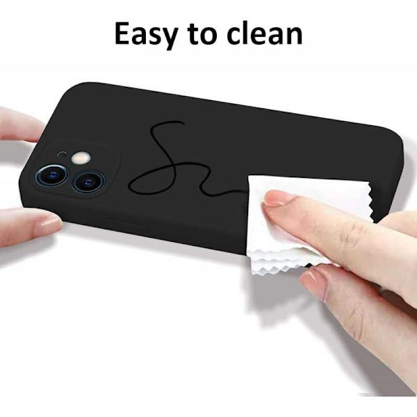 iPhone 12 Mini Kuminen Shell Liquid - Musta