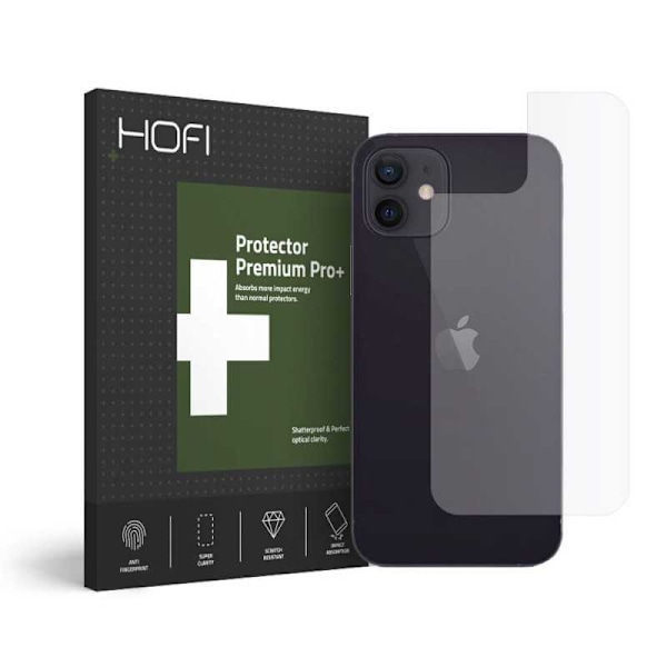 iPhone 12 Mini Hybridglas 7H Baksida Hofi Transparent