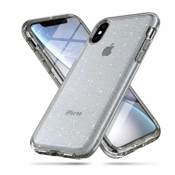 iPhone XS Max iskuja vaimentava matkapuhelinkotelo Sparkle Svart