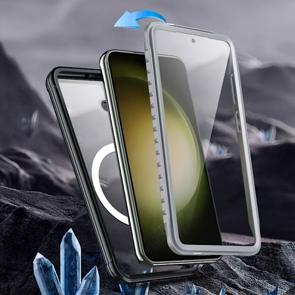 Samsung S23 FE Heltäckande Magsafe Premium 3D Skal 3in1 ThreeSixty