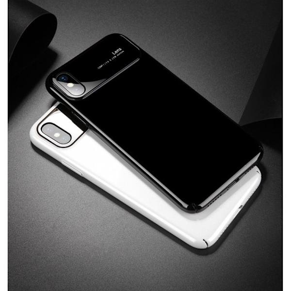 iPhone X Ultra Thin iskuja vaimentava Shell Blanc Svart
