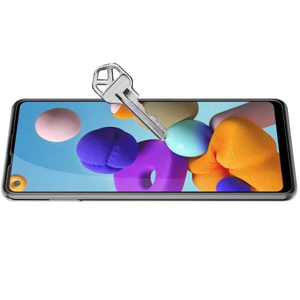 2-PACK Samsung A21s Härdat Glas 0.26mm 2.5D 9H Fullframe Transparent