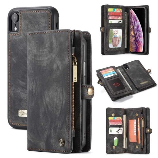 Multi-slot Flipfodral Apple iPhone XR Svart