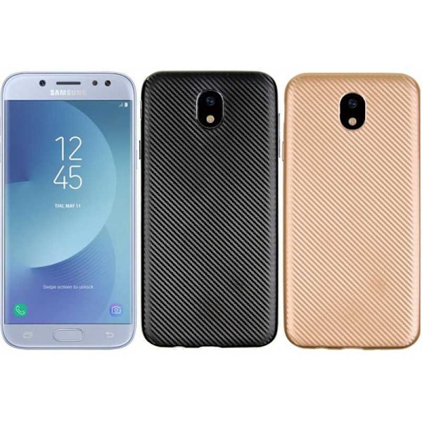 Samsung J5 2017 iskunkestävä suojus FullCarbon V2 Svart