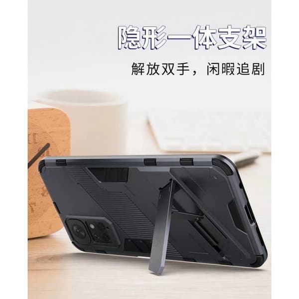 Xiaomi Redmi Note 11 / 11S Stöttåligt Skal med Kickstand ThinArmor V2 Black