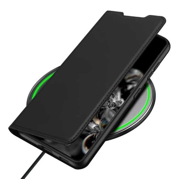 Samsung S21 Ultra Flip Case Smooth -korttipaikka Black