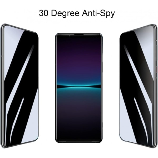 Xperia 1 V Privacy Härdat glas 0.26mm 3D 9H