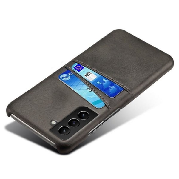 Samsung S23 støtdempende mobildekselkortholder Retro V2 Black
