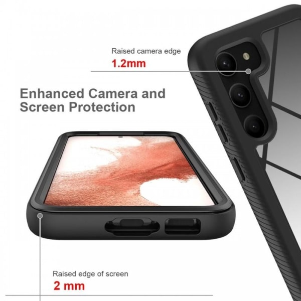 Samsung S23 Heltäckande Premium 3D Skal ThreeSixty Transparent