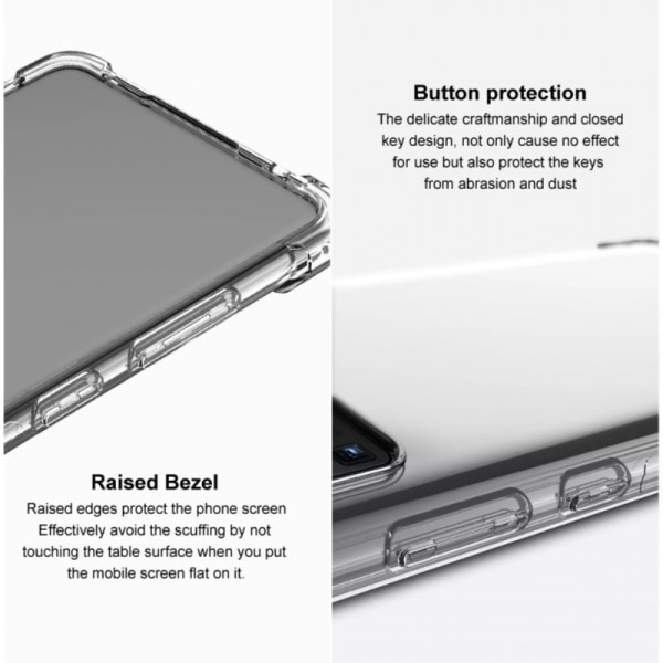 OnePlus Nord CE 5G iskuja vaimentava silikonisuoja Shockr Transparent