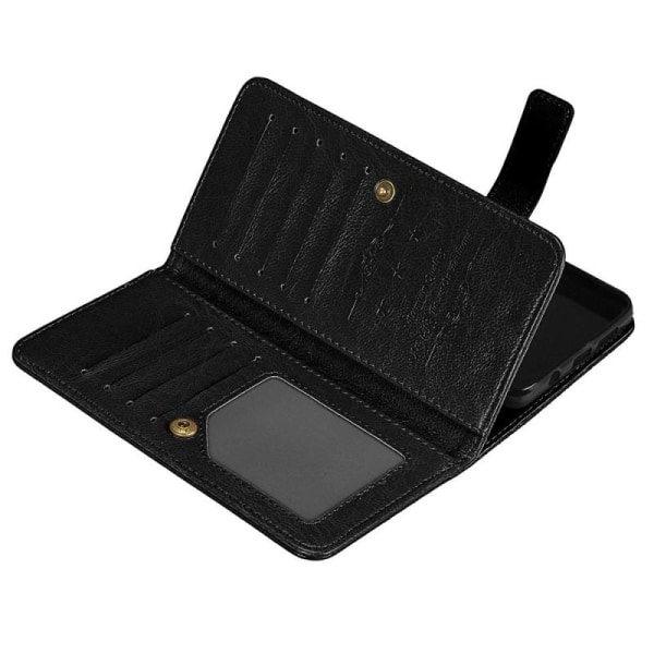 Xperia XA praktisk lommebokveske med 11-Pocket Array Black