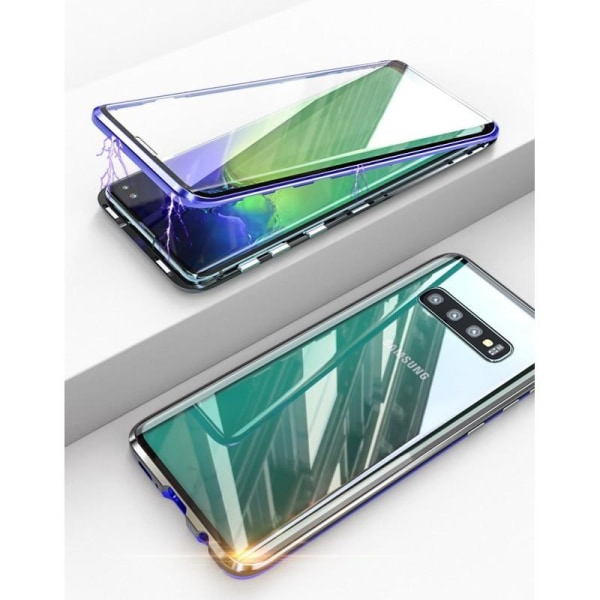 Samsung S10 Heltäckande Premium Skal Glassback V4 Transparent