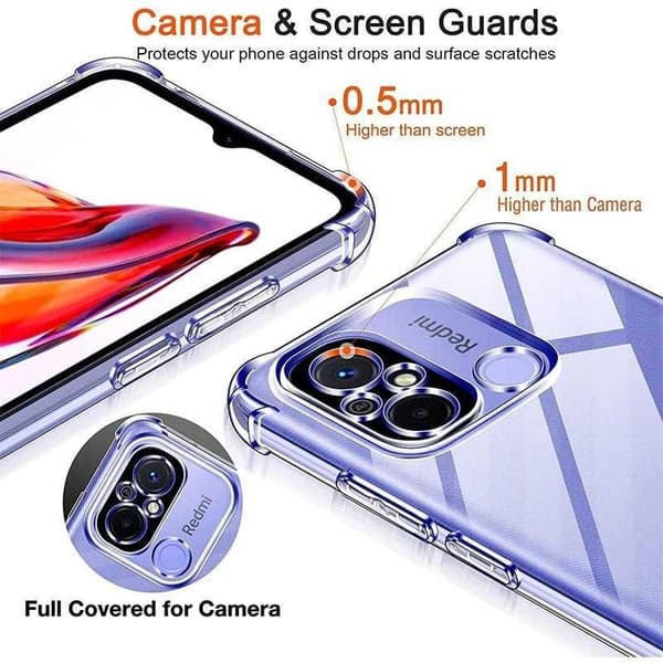Redmi Note 12 4G iskuja vaimentava silikonikotelo Shockr Transparent