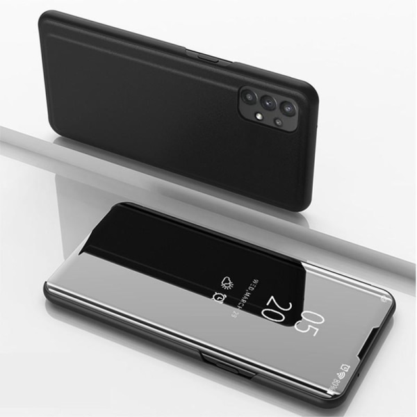 Samsung A53 5G Smart Flip Case Clear View Standing V2 Rocket Black