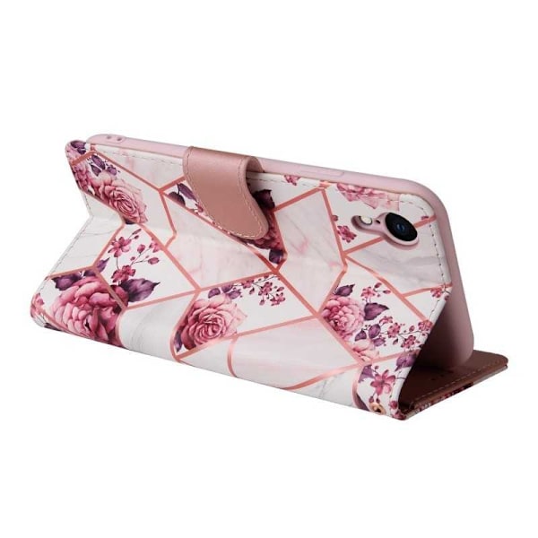 iPhone XR Trendy Pung-etui Sparkle 4-RUMMET Pink