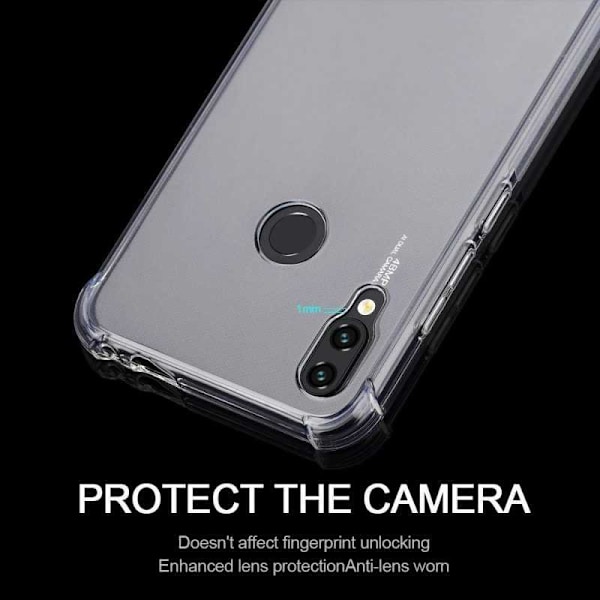 Xiaomi Redmi Note 7 iskuja vaimentava silikonikuori Shockr Transparent