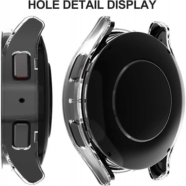 2i1 stødabsorberende skal 9H hærdet glas Galaxy Watch 6 40mm - Transparent