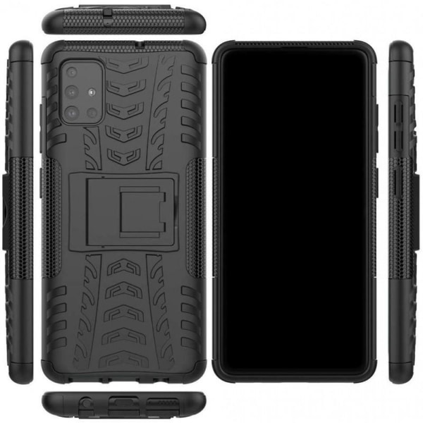 Samsung Galaxy A51 stødsikkert cover med Support Active Black