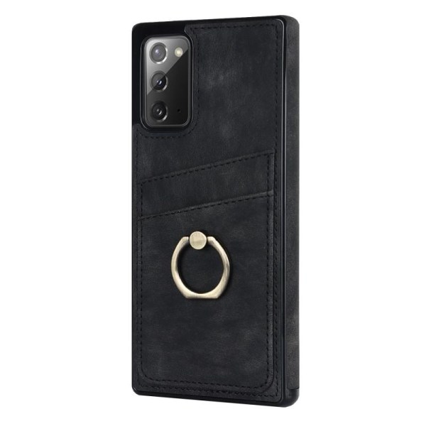 Samsung Note 20 mobilcover med kortholder Retro V4 Black