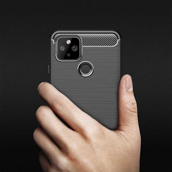 Google Pixel 5 Shockproof Shell SlimCarbon Black