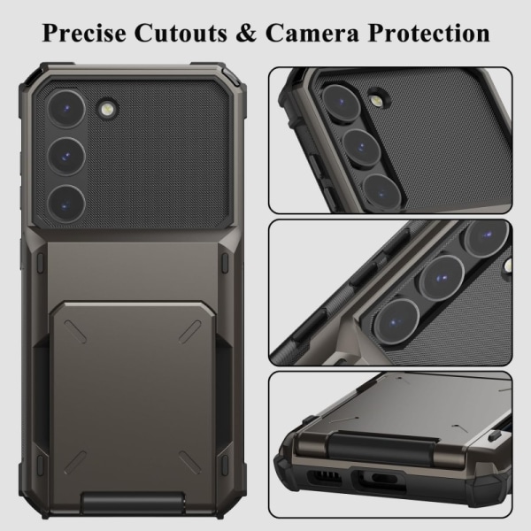 Samsung S21 Plus stødsikkert cover med ugyldigt kortrum Black