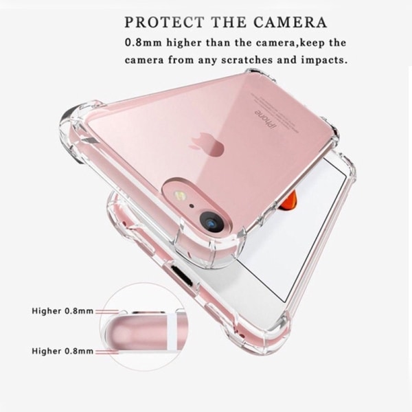 iPhone 7 Stødabsorberende Silikone Shell Shockr Transparent