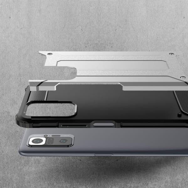 Xiaomi Redmi Note 10 Pro Stöttåligt Skal SlimArmor® Black