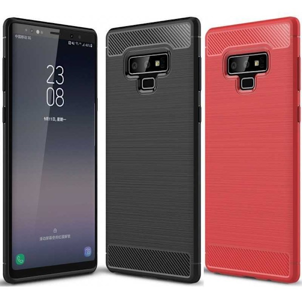 Samsung Note 9 Shock Resistant Shock Absorbing Shell SlimCarbon Svart