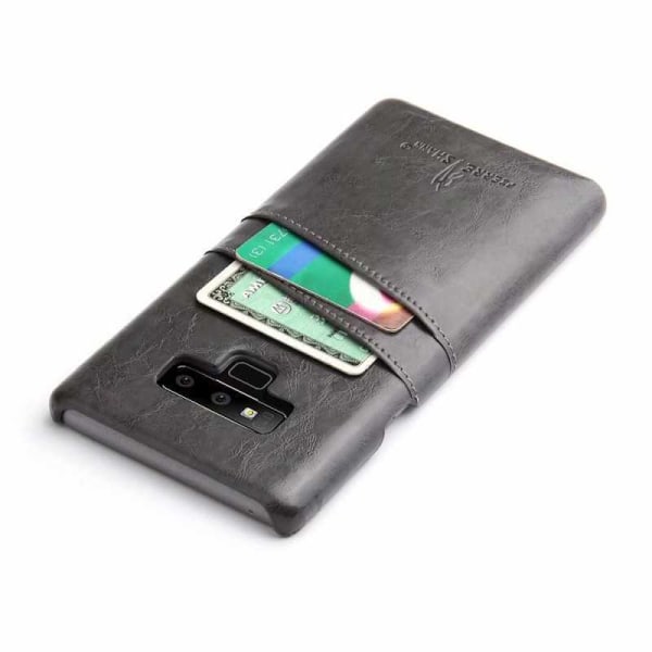Samsung Note 9 Exclusive Støtdempende kortholder Retro Black