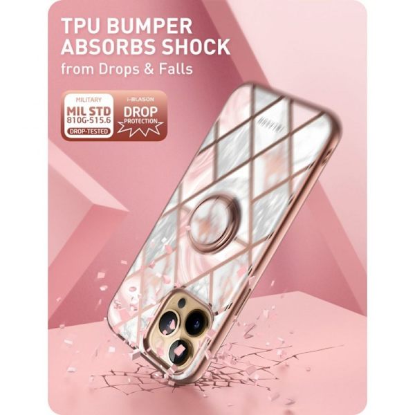 iPhone 13 Pro Supcase Marble Pink Multicolor