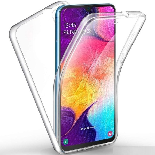 360 ° solid silikonetui Samsung A70 Transparent