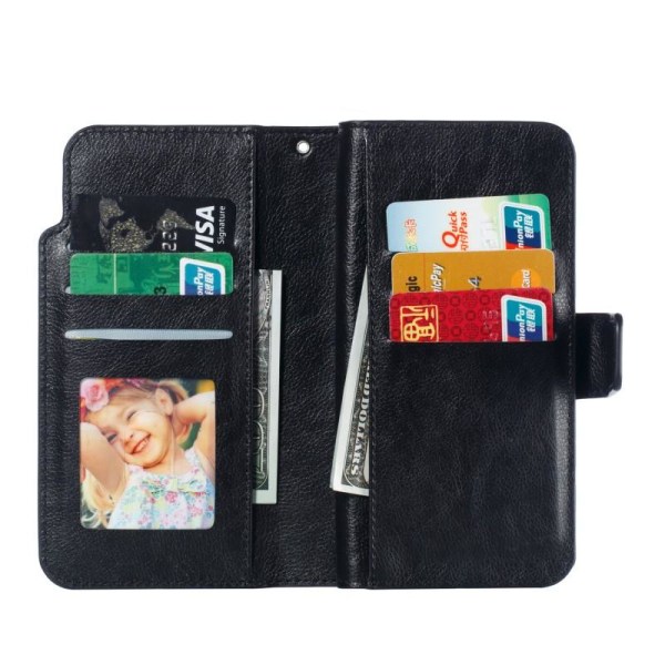 Samsung A5 2017 käytännöllinen lompakkokotelo 12-taskuisella Arr Black