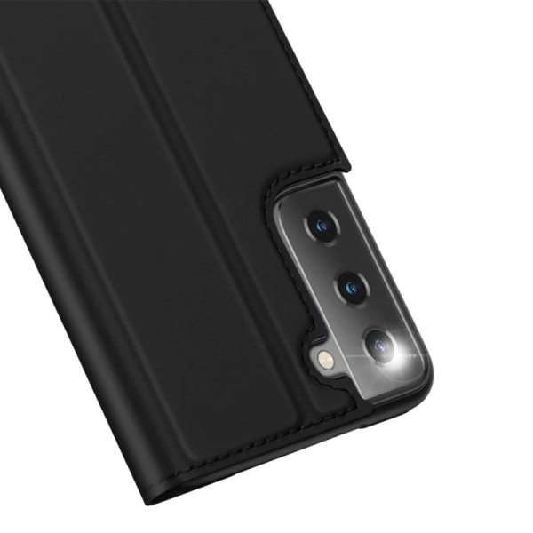 Samsung S21 Flip Case Smooth -korttipaikka Black