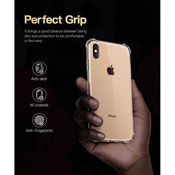 iPhone XS Iskunvaimennus Silikoni Shell Shockr Transparent