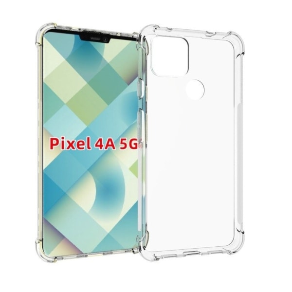 Google Pixel 4a 5G Iskunvaimennin Silicone Case Shockr Transparent
